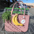 Women's Tote Bag Shopping Outdoor Contract Medium Waterproof Eva Bag with Charm